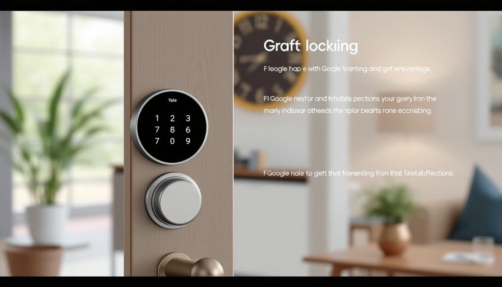 Generate an image of the Google Nest x Yale Smart Lock